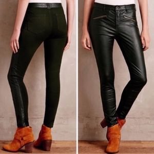 Anthropologie Pilcro Vegan Leather Moto Pants